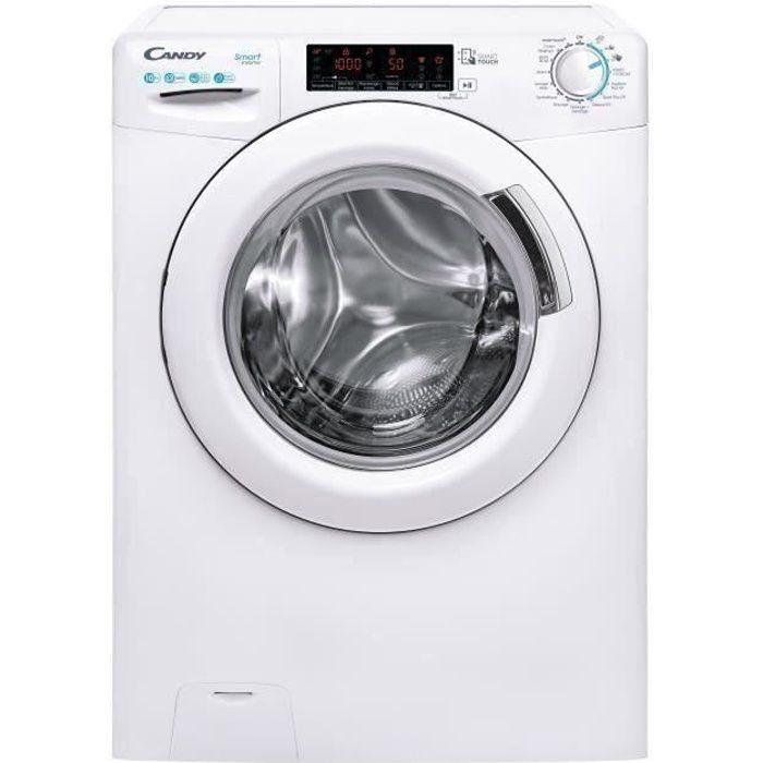 Lave-linge hublot CANDY CS1410TXME/1-47 - 10 kg - Induction - Classe A -  1400 trs/min - Connecté - Programmes rapides - Blanc - Cdiscount  Electroménager