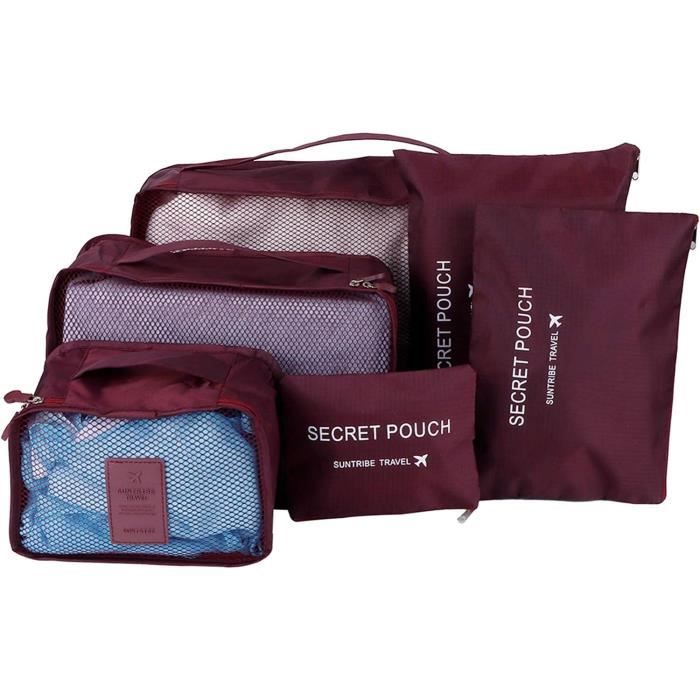Lot De 3 Sacs De Compression Gonex + 1 Bonus - Couleur Sarcelle - Organiseur De Voyage