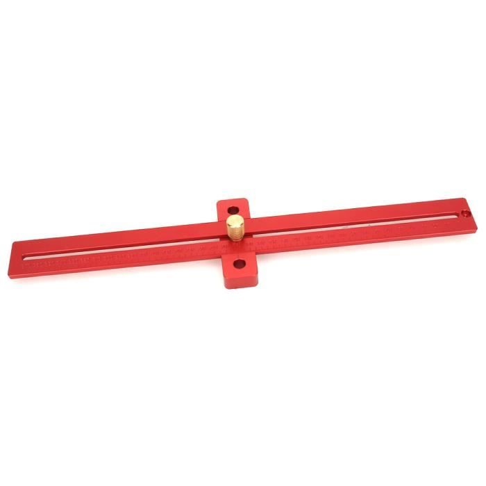 Équerre De Centrage En Aluminium – Règle De Ligne 45° Et 90° Pour Menuiserie Et Construction | Mesure Précise Bois Et Métal
