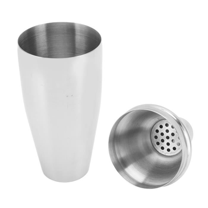 EJ.life shaker à boisson Shaker à Cocktail 304 Acier Inoxydable Split Design Boisson Shaker