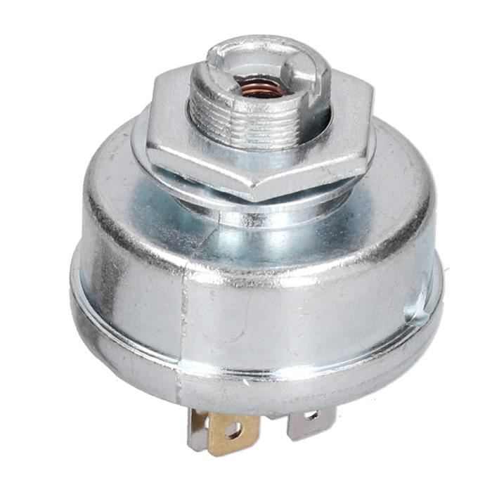 Interrupteur de démarrage pour tondeuse à gazon, tracteur, interrupteur clé, interrupteur de démarrage et clé adaptés pour les tracteurs tondeuses Interrupteur de démarrage pour tondeuse à gazon, tracteur, interrupteur clé, interrupteur de démarrage et clé adaptés pour les tracteurs tondeuses
