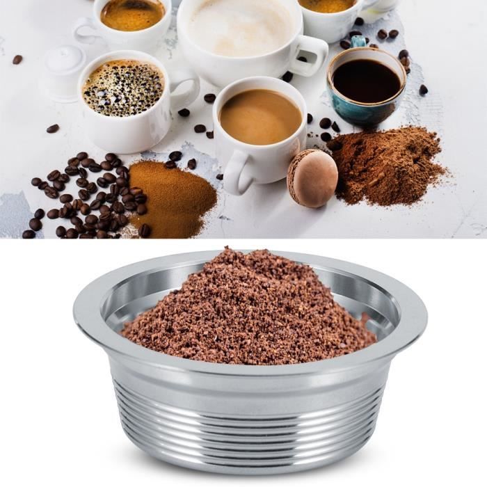 Dosette de café, ensemble de dosettes de capsules de café en acier  inoxydable, réutilisable pour le remplacement de machine à - Cdiscount  Electroménager