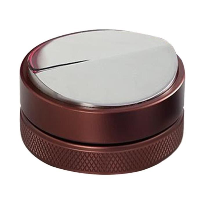 Distributeur Café 58 Mm Acier Inox – Niveleur Portafilter, Accessoire Barista, Noir