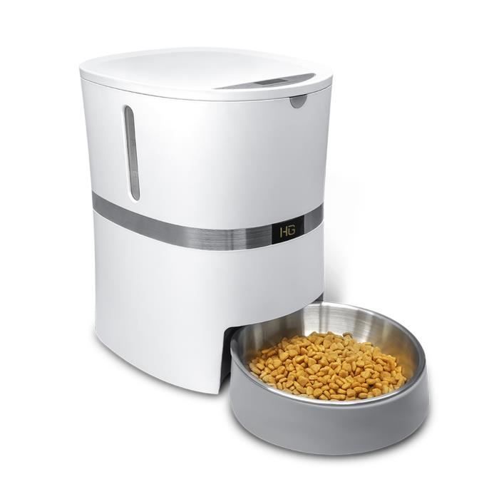 3 8l 6 Repas Distributeur Croquette Pour Chien Et Chat Gamelle En Inox Controle De Portion Et Enregistrement Vocal Honeyguaridan Cdiscount