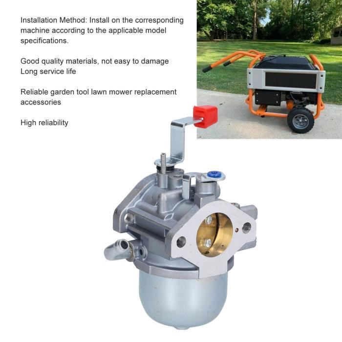 Carburateur de moteur de générateur pour pièces de tondeuse à gazon