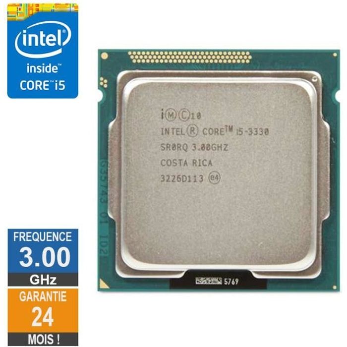 Vente Processeur PC Processeur Intel Core I5-3330 3GHz SR0RQ FCLGA1155 6Mo pas cher