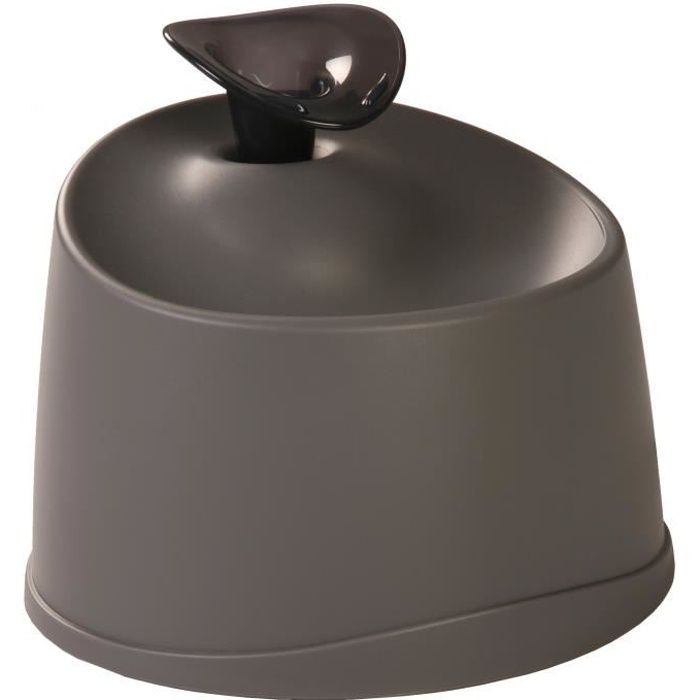 IRIS OHYAMA -  Fontaine d'eau de 1-2 L - Filtre à charbon inclus - Pour chien & chat - Pet Water Fountain  - PWF-200- Gris