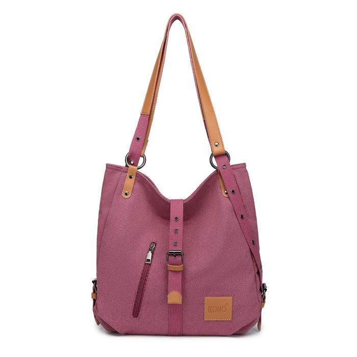 Kono Sac à Dos Multi Fonctionnel Polyvalent Sacs à Main en Toile pour Femmes Sac à Bandoulière Dos Durable de Grande Capacité Kono Sac à Dos Multi Fonctionnel Polyvalent Sacs à Main en Toile pour Femmes Sac à Bandoulière Dos Durable de Grande Capacité