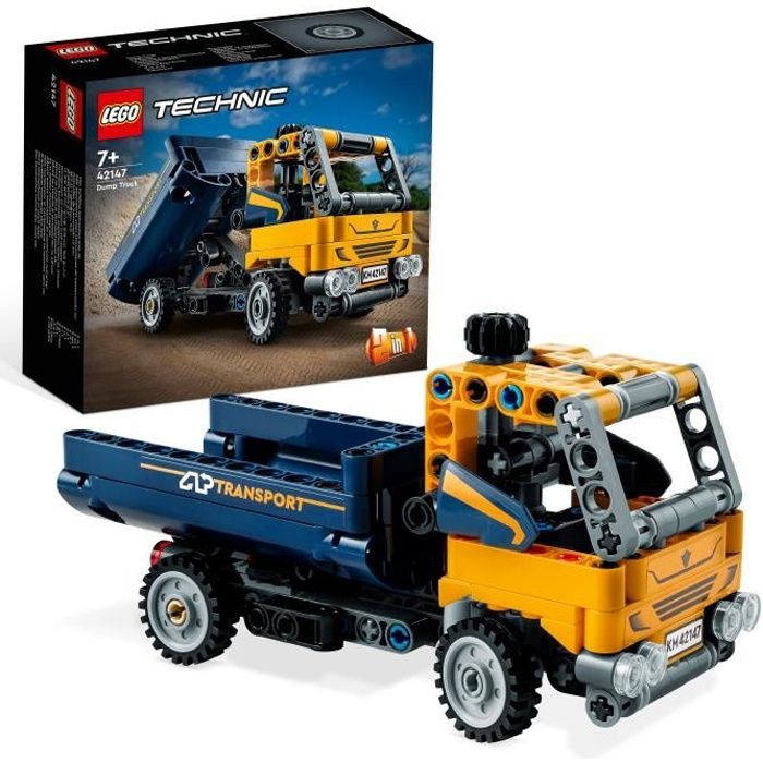 LEGO® Technic 42147 Le Camion à Benne Basculante, 2-en-1, Pelleteuse Jouet,  Engin de Chantier - Cdiscount Jeux - Jouets