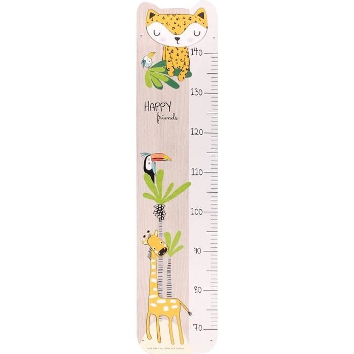 Les Jardins De La Comtesse Toise En Bois De Peuplier Francais Gigi La Girafe Cadeau Bebe Enfant Cdiscount Puericulture Eveil Bebe