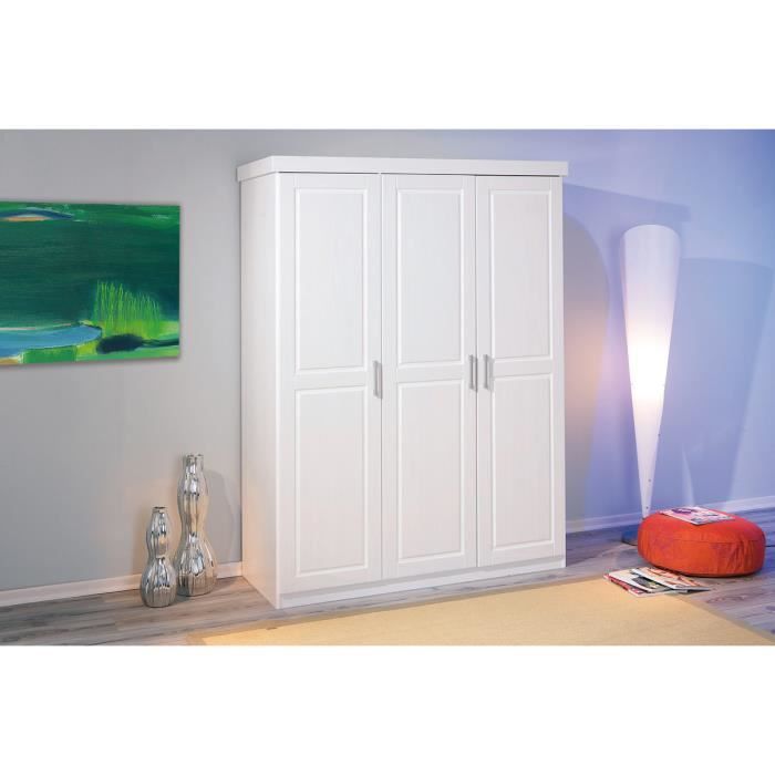 Miliboo Armoire Penderie Blanche 3 Portes Clara Achat Vente
