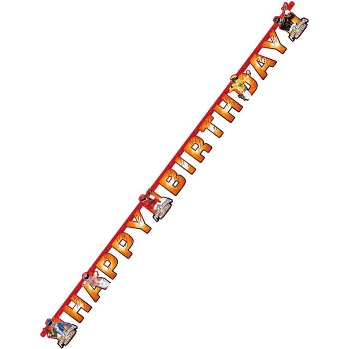 Guirlande Anniversaire Power Rangers Cdiscount Maison