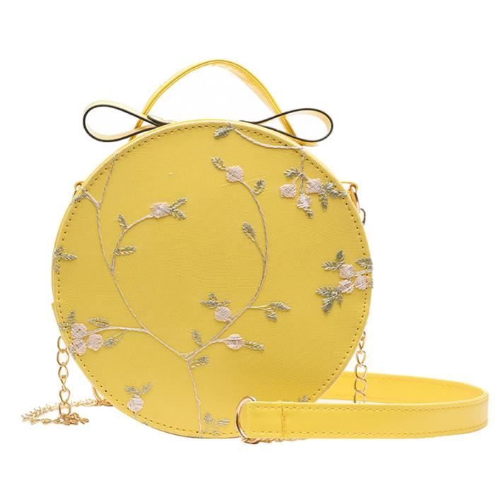Sac Bandoulière En Soie Brodé - Bleu Et Blanc - Motif Floral - Style Rétro Chinois - NEUF Avec étiquettes