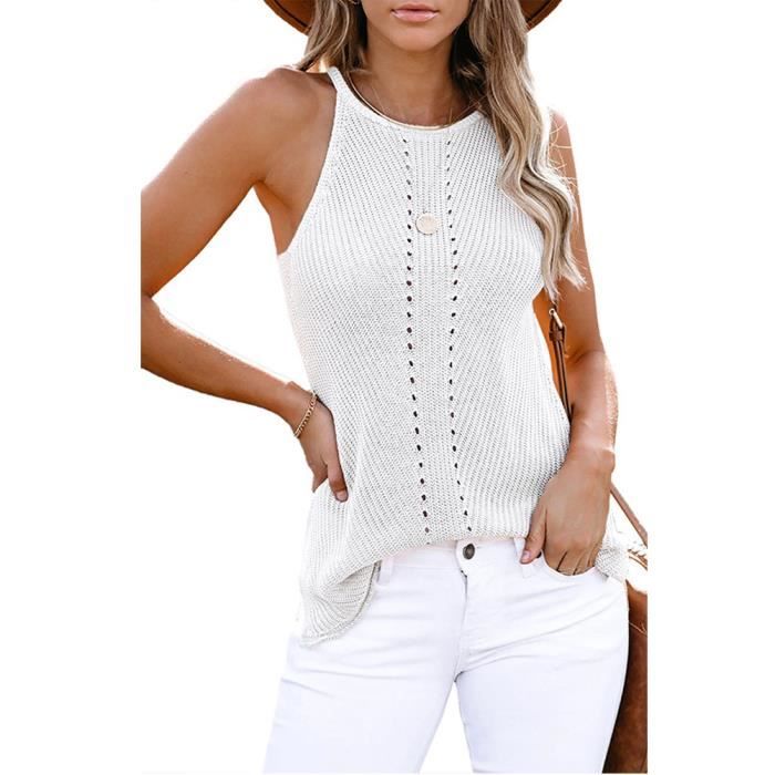 Debardeur best sale maille femme
