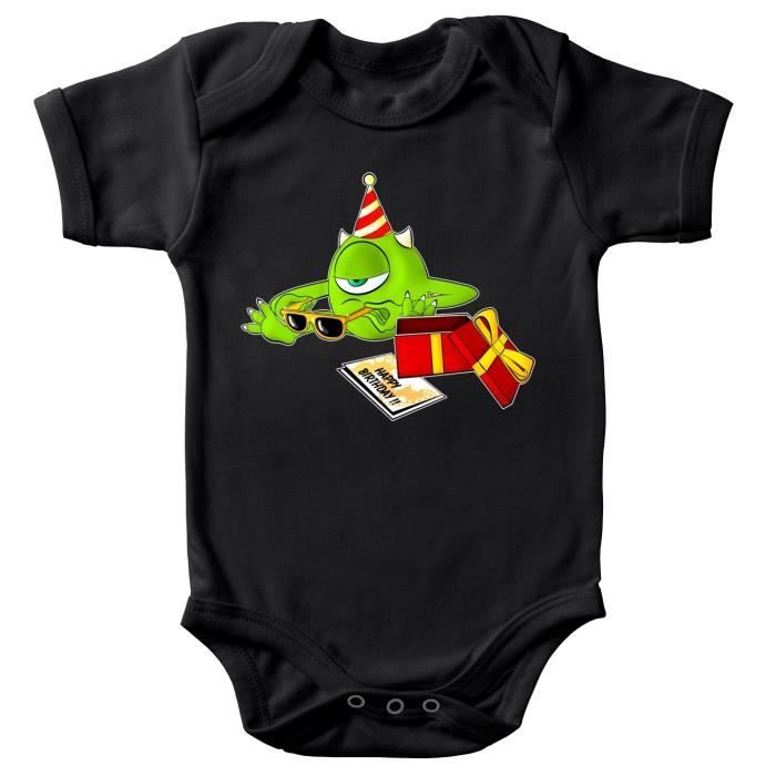 Body Bebe Manches Courtes Noir Parodie Monstres Et Compagnie Bob Wazowski Traduction Anglais Body Bebe De Qualite Superieure Noir Cdiscount Pret A Porter
