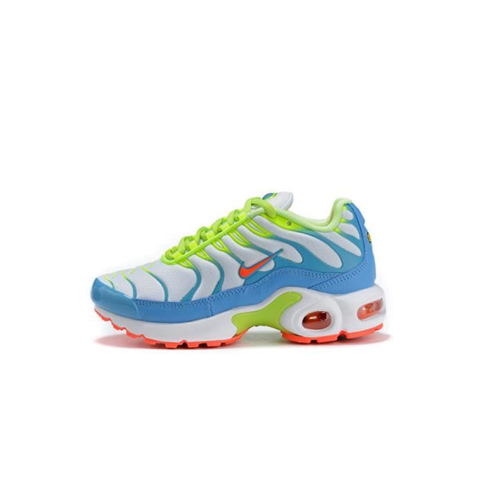 Basket NIKEs AIRs Max Plus TN Chaussures de course pour enfantsTxT  Chaussures de Running Femme homme Blanc Bleu Jaune Orange - Cdiscount Sport