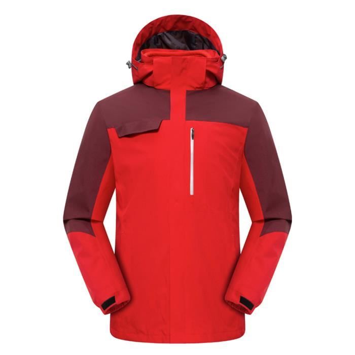 Veste de ski rouge outlet homme
