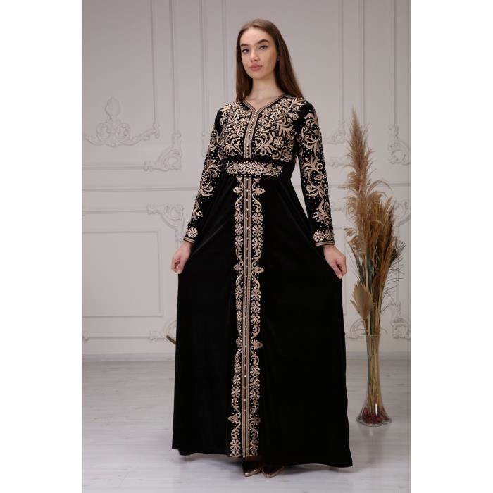 caftan simple noir