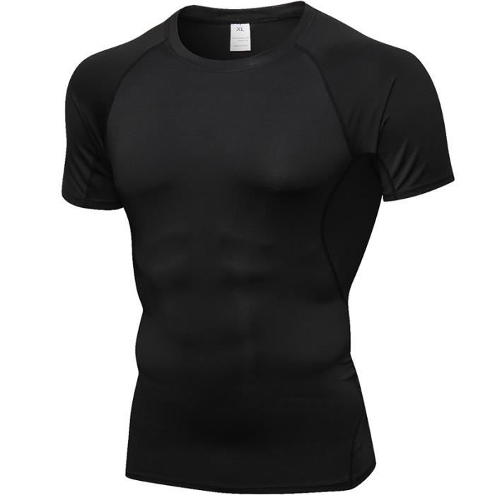 T-Shirt Sport Homme KEFITEVD – Col Rond, Séchage Rapide, UPF 50+, Léger Et Respirant