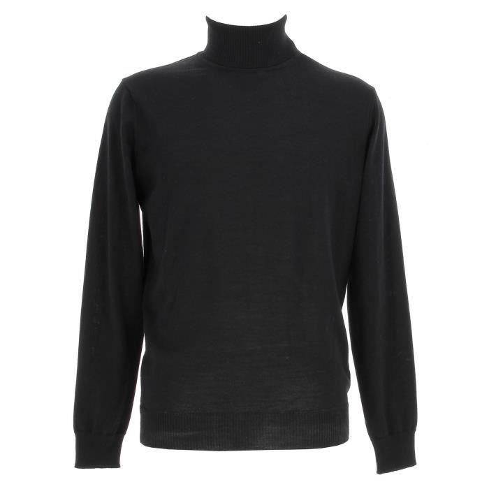 Pull Bruno noir pull col roule Izac Noir Cdiscount Pr t Porter