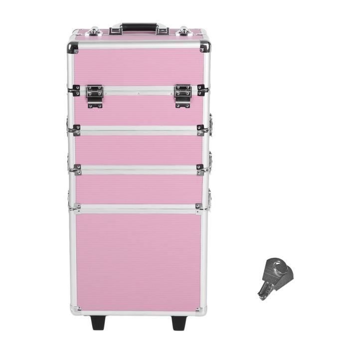 Malette Cosmetique Valise Maquillage Trolley Esthetique Avec