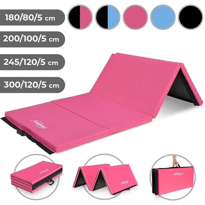 HOMFME Tapis De Gymnastique Pliable 180x60x5cm, Tapis De Gym