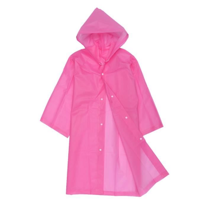 Poncho De Pluie EVA Réutilisable – Unisexe, Imperméable – Pour Randonnée, Camping, Festivals – Avec Poches, Passants Pouces