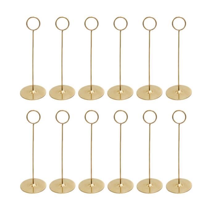 Forma a Cuore DAmore Zerodis Mémo Clip en Métal Porte-Cartes de Table Support Porte Photo pour Décor de Gâteau de Mariage en Forme Rond et Cœur 50 Pièces 