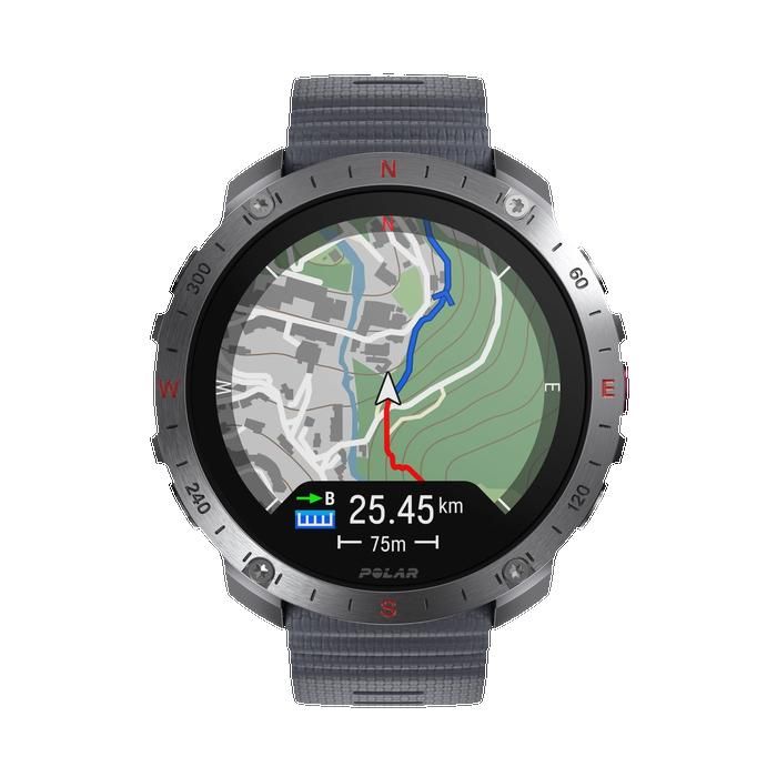 Polar Grit X2 Pro Stone Gray Montre de trail et de sports outdoor haut de gamme