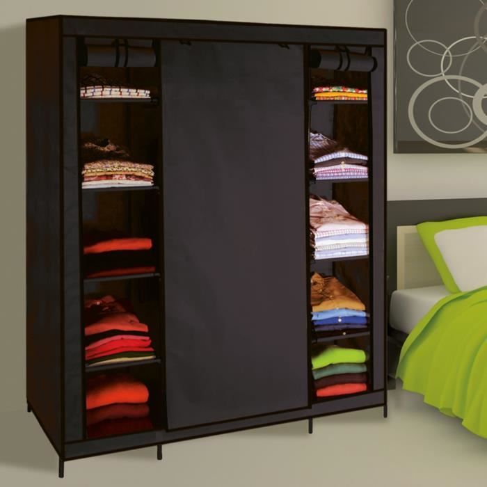 Probache Armoire De Rangement Tissu Noir Achat Vente