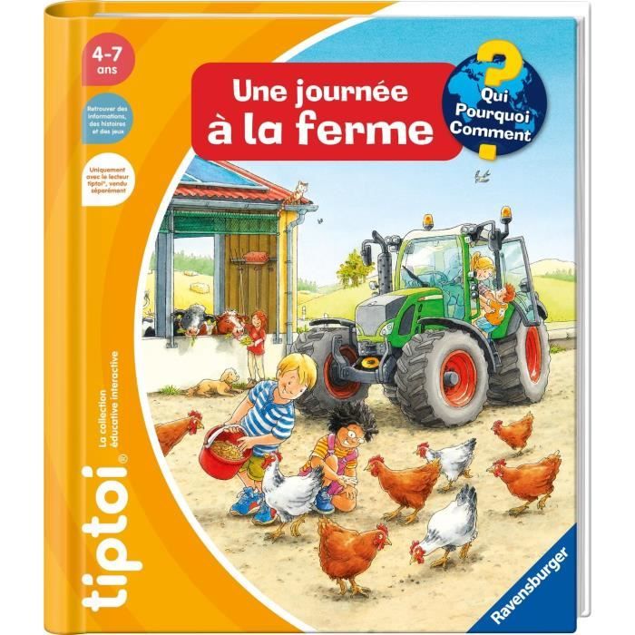 tiptoi®, Livre interactif, Une journée à la ferme, 4 ans, 13099014, Ravensburger