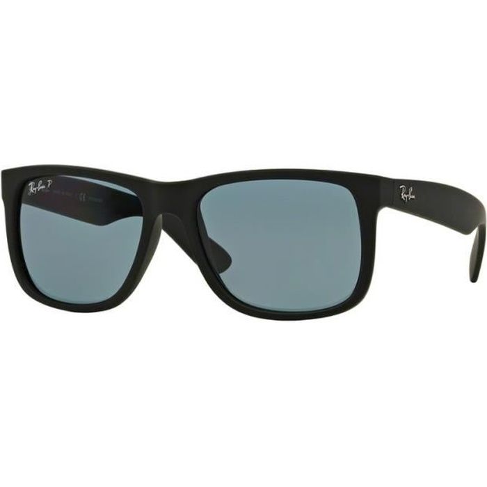 Lunettes de soleil pour homme RAYBAN Noir RB 4165 JUSTIN 622 2V 55 16 Achat Vente lunettes de soleil Homme Adulte Cdiscount