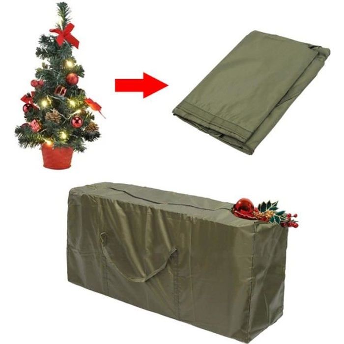 Sac De Rangement XXL Pour Sapin De Noël 165x38x76 Cm - Imperméable, Avec Poignées, Rouge, Pour Décorations Et Vêtements