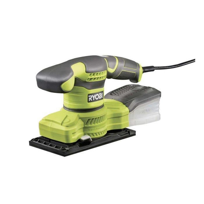 Ryobi Ponceuse vibrante 1/3 de feuille 200 W - 12 000 osc/min - système daspiration - collecteur + 20 abrasifs - RSS200-GA20 - vue 2