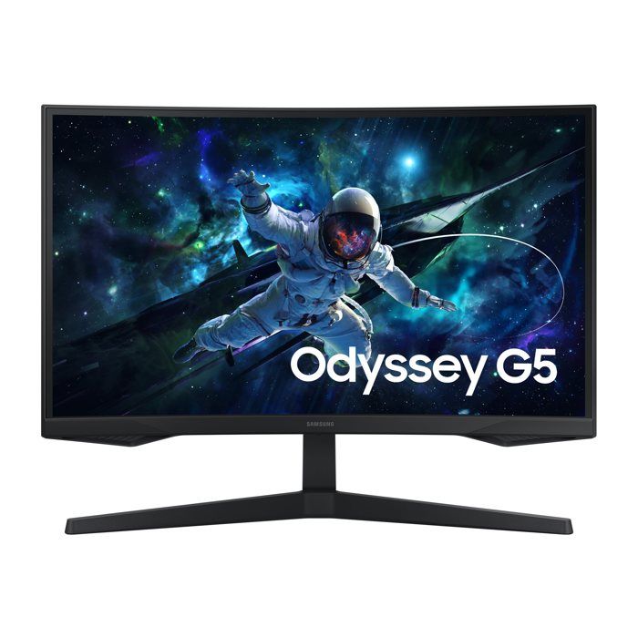 ECRAN 27 SAMSUNG Gaming NOIR Odyssey G55C VA Incurvé 1000R 2560×1440 300cd/m² 1ms 165Hz 1xHDMI 1xDP Pied inclinable