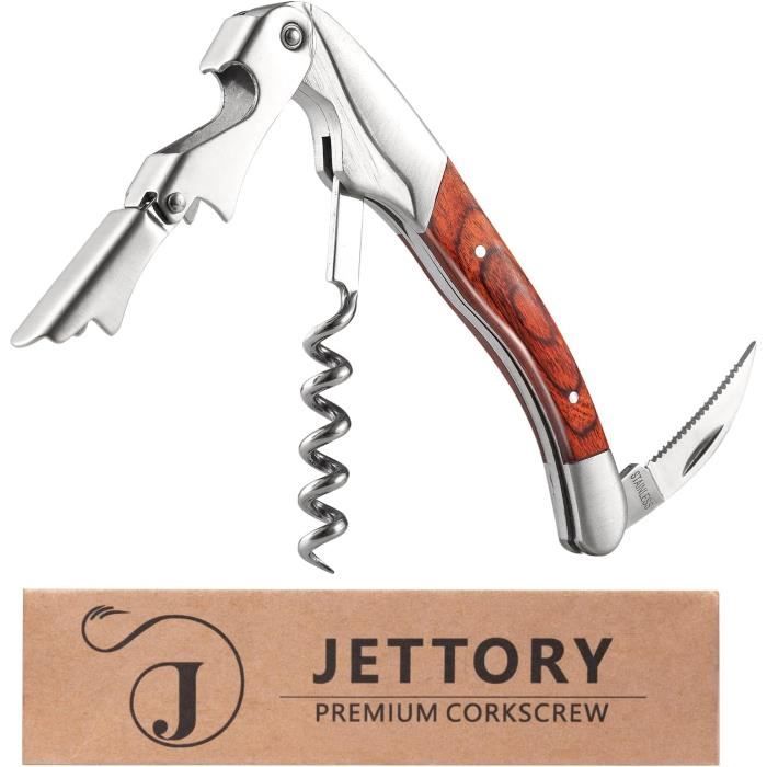 Couteau Sommelier Antiadhésif Tire-bouchon Professionnel Oaoa Smartpull - Double Levier Avec Coupe-capsule Et Décapsuleur Intégré Accessori Cucina Particolari