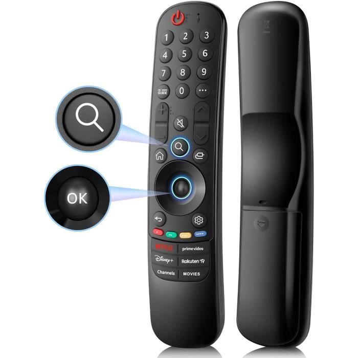 Télécommande De Remplacement Pour TV LG - Universelle, Sans Réglage Nécessaire - Noir
