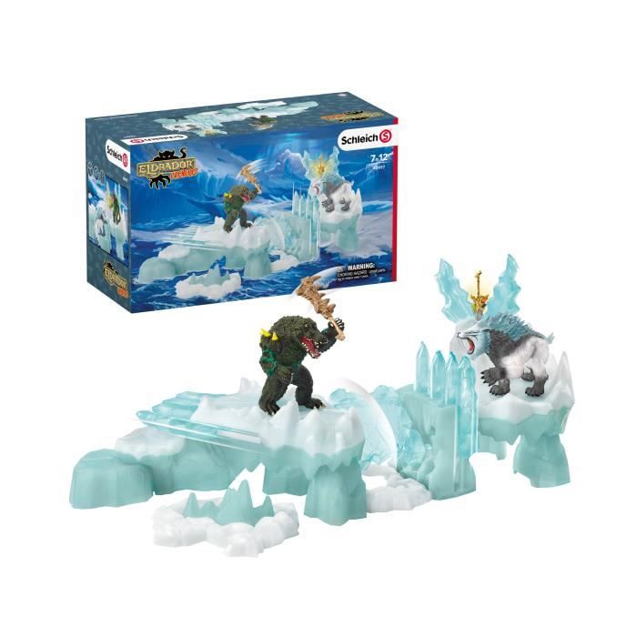 Coffret Attaque de la forteresse de glace - SCHLEICH - Eldrador® - Tigre à dents de sabre et crocodi