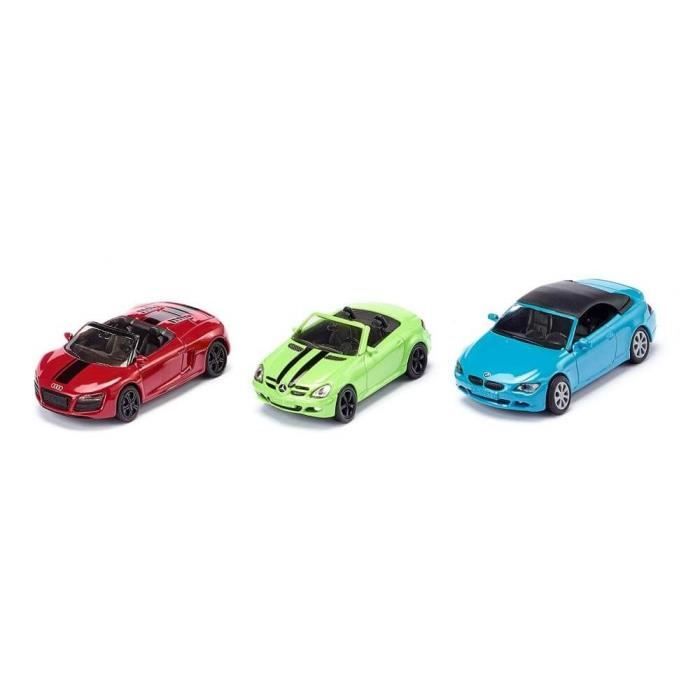 Modèles réduits : Set de 3 voitures cabriolet aille Unique Coloris Unique