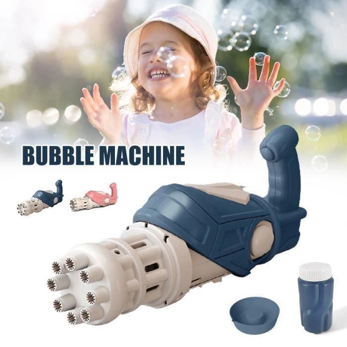 Happy-Machine à bulles Gatling avec eau à bulles pour enfant souffleur