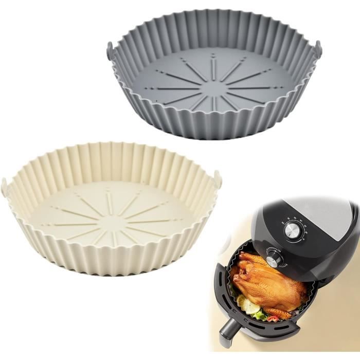 Ahlsen Tapis Friteuse à Air Réutilisables, Tapis Cuisson Friteuse à Air