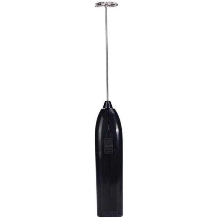 PowerLix Mousseur à Lait Électrique Batterie, Support Inoxydable