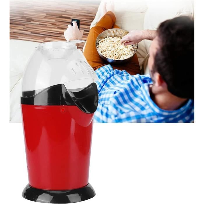 Machine à Pop-corn à Air Chaud Nostalgia - 1200W, Jusqu'à 16 Tasses En 3 Min, Sans Huile, Sans Sucre - Rose