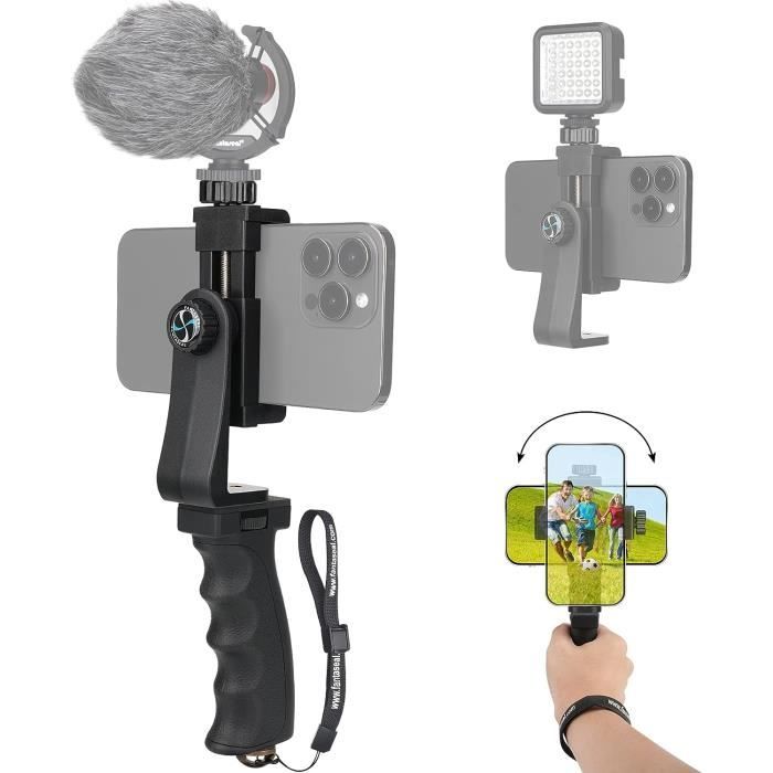 Ergonomique Anti-Tomber Rotation à 360° Hand Grip Stabilisateur Smartphone Perche a Selfie Poignée Support Telephone Phone[S76]