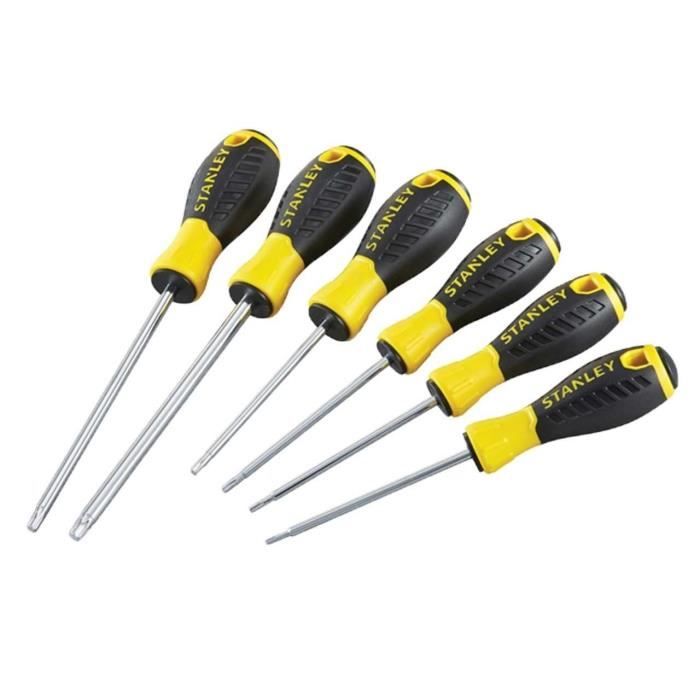 Stanley Jeu De 6 Tournevis Torx Essential Achat Vente Tournevis Stanley Jeu De 6 2 60 214 Cdiscount