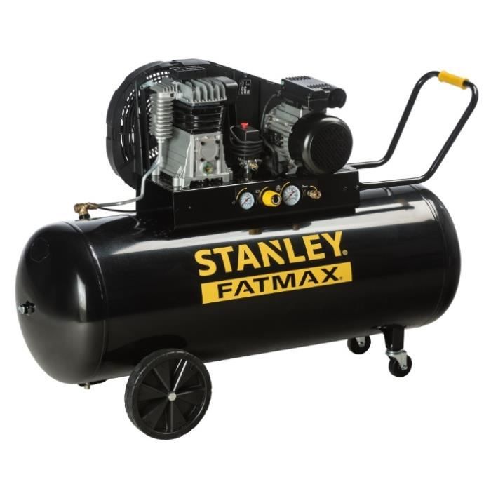 Stanley - Compresseur lubrifié à courroie 200L 3HP 2,2kW 10 bar - Cdiscount  Bricolage