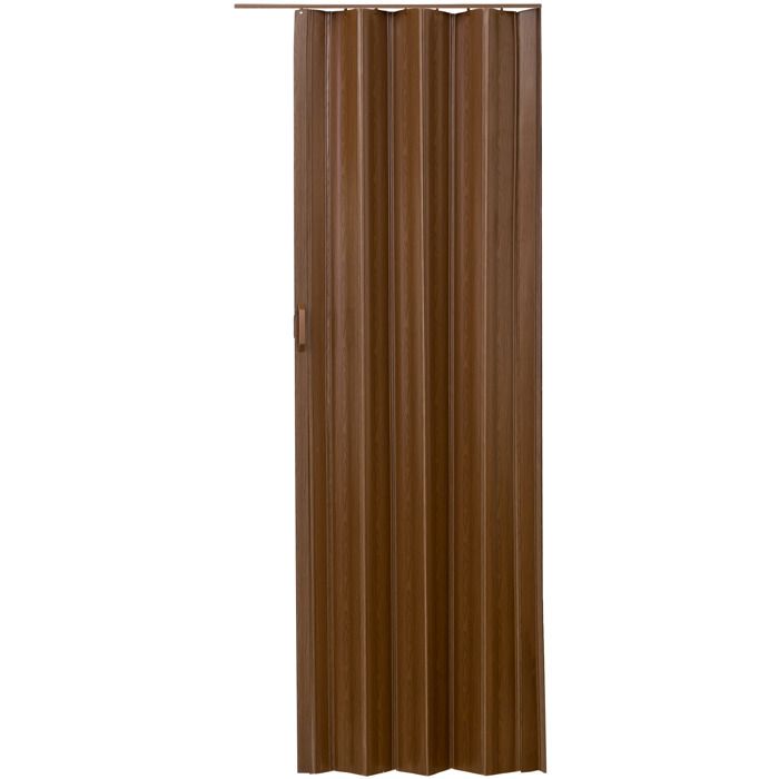 Tectake Porte Coulissante Pliante Pour Intérieur En Pvc 80 Cm X 203 Cm Bois Teck