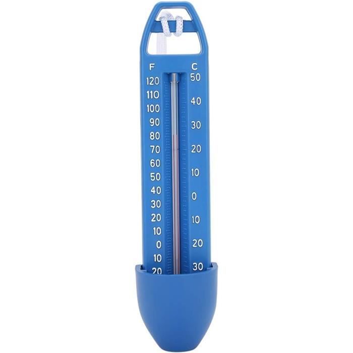 Thermomètre de piscine flottant - OKZ - Anneau flottant - Bleu