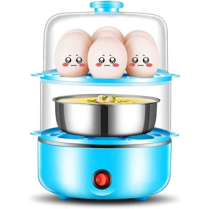 Chaudière À Œufs Cuiseur À Œufs MiniChaudière À Œufs 2 En 1, Espace De Cuisson À Vapeur