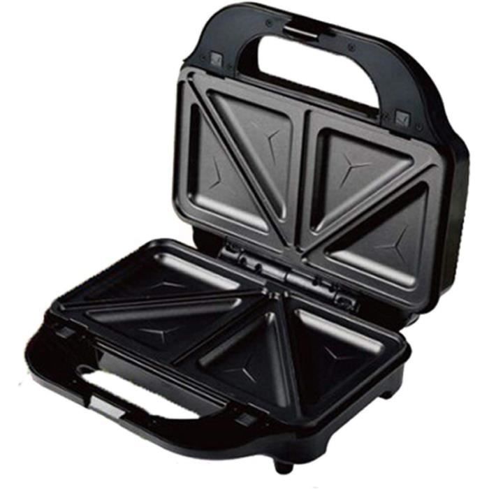 Appareil à Croque-monsieur Vintage – 2 Plaques Fonte, Poignées Plastique Noir, Made In France